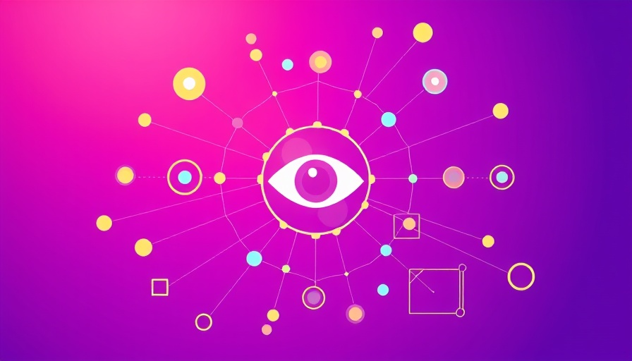 Abstract network design with eye at center symbolizing successful AI pilots