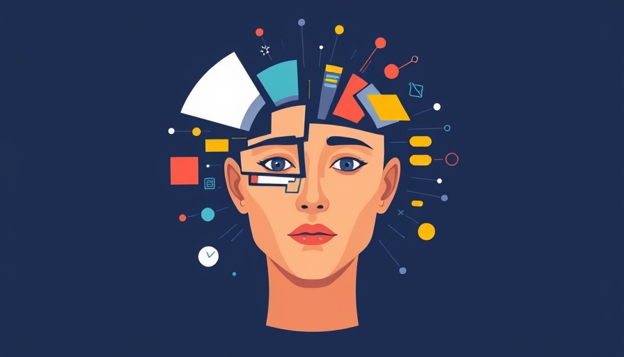 Abstract art of fragmented face illustrating AI replacing entry-level jobs.