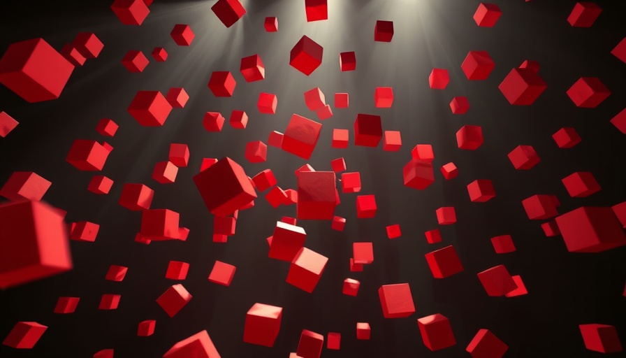 Motion Design in Unreal Engine tutorial with red cubes
