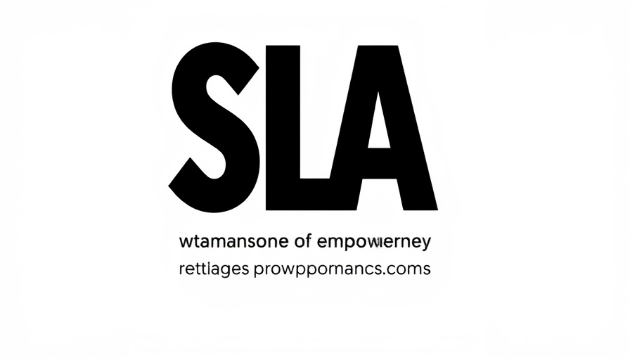 Minimalist logo 'SLA' for African women's tech initiative