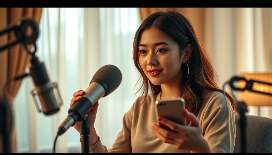 Young woman on podcast seeking help for conscience advice.