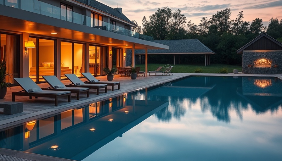 Outdoor spa area at one of the best spa hotels in the UK.