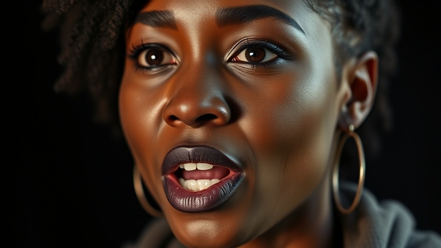Confident young African woman passionately speaking, representing Bolaji Kekere-Ekun's work in local communities.