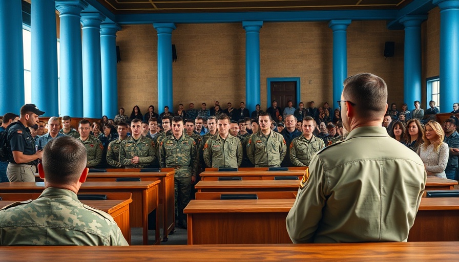 Court session in DRC discussing verdict against Allied Democratic Forces.