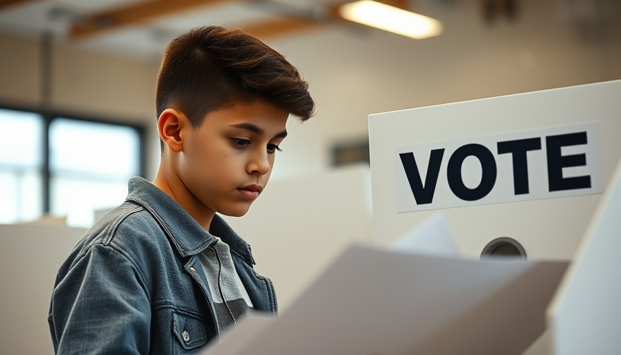 Cameroon election young voter at ELECAM booth casting vote