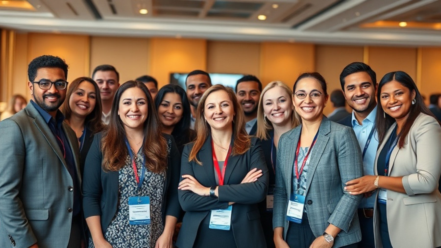 Diverse professionals at Fintech Africa conference in Nigeria.