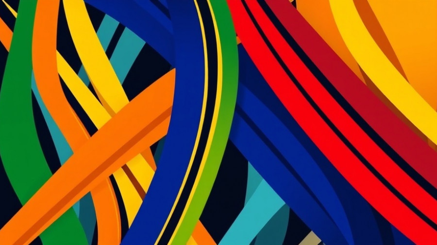 UNCTAD Leadership in African Trade symbol with colorful interwoven lines