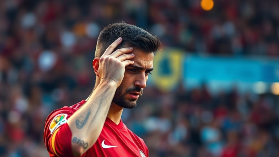 Mo Salah's form captured; player in red jersey showing frustration in game.