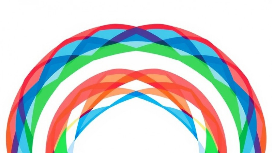 Abstract geometric arcs illustrating connectivity