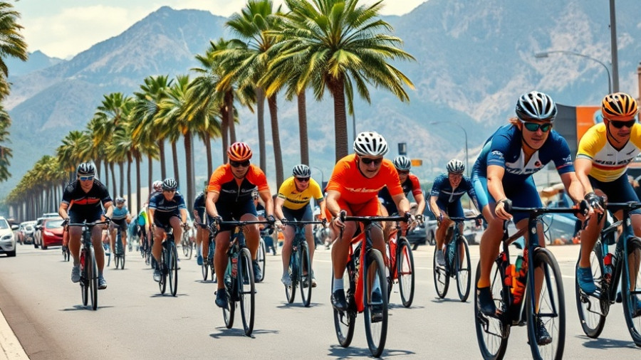 Nedbank Gravel Burn cycling event with mountain backdrop.
