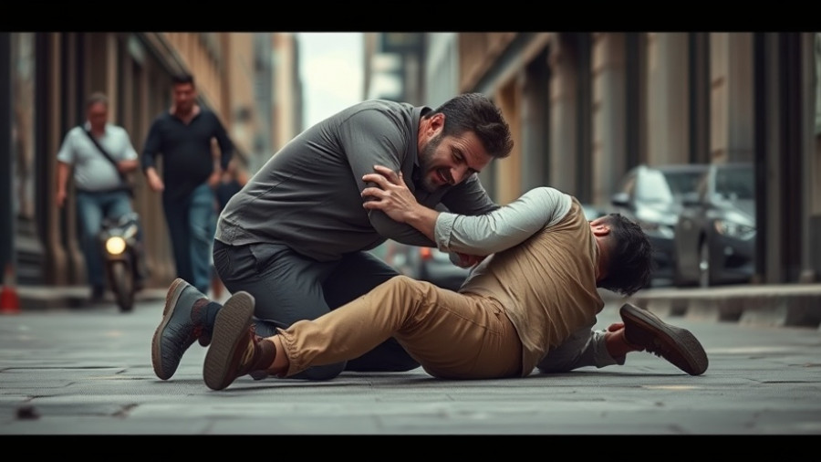 Intense struggle on street related to assassination of Shinzo Abe news.