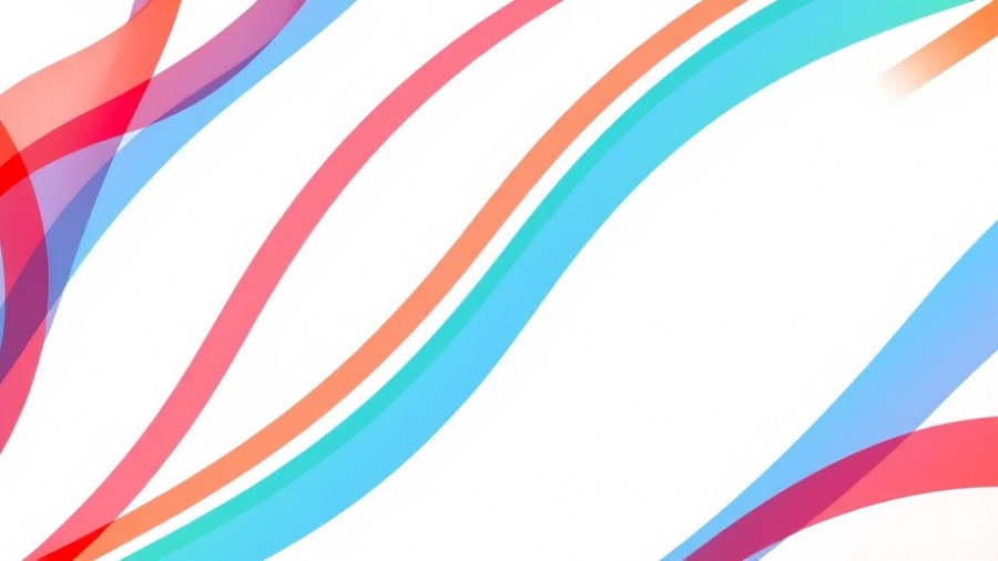 Vibrant abstract pattern with intersecting lines on white background