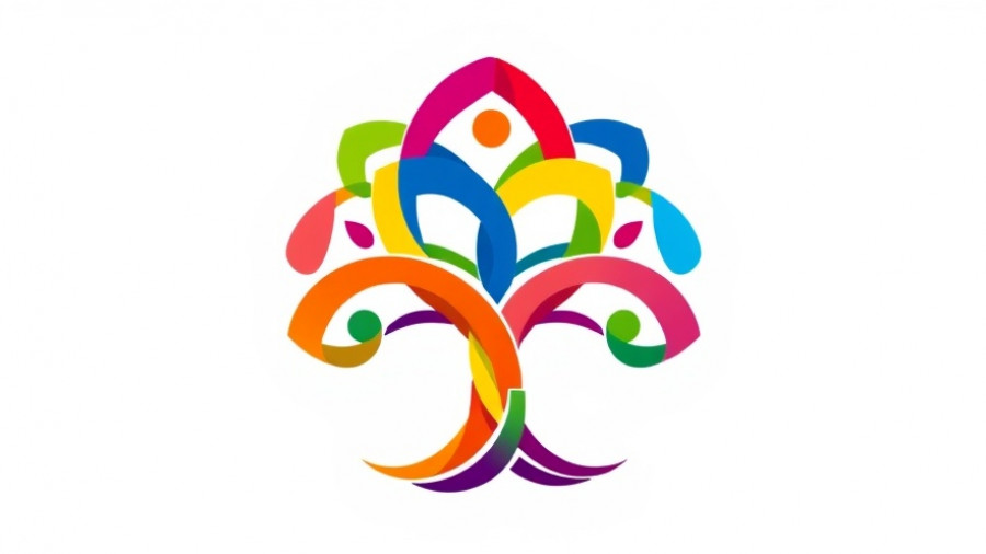 High Returns on Investment in Africa: Vibrant abstract logo symbolizing growth and connectivity.