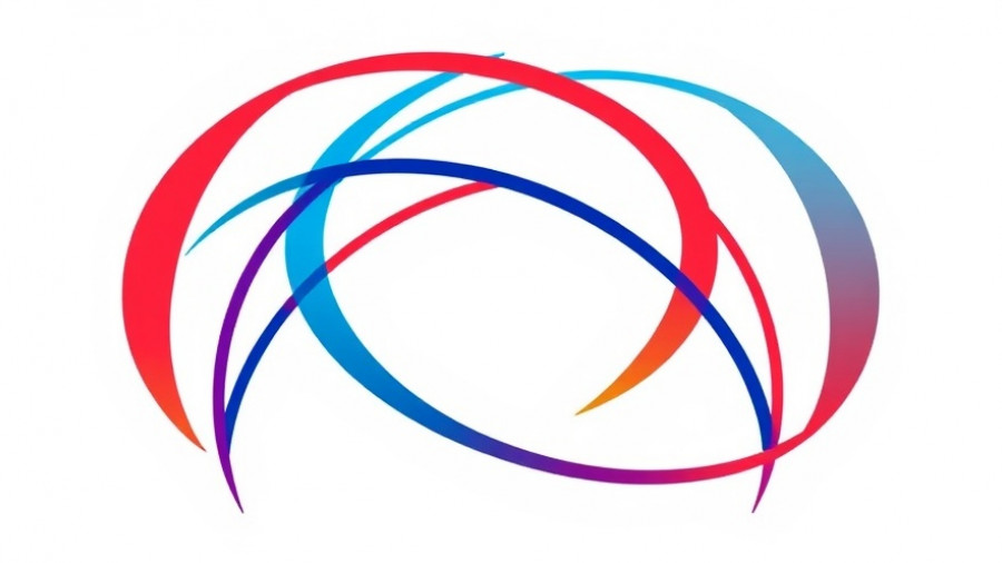 Abstract multicolored logo with interwoven lines representing Africa AI for Local Solutions