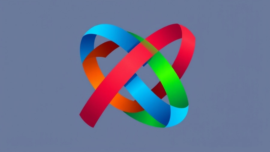 Colorful abstract logo symbolizing interconnectedness, representing Afghanistan politics and governance.
