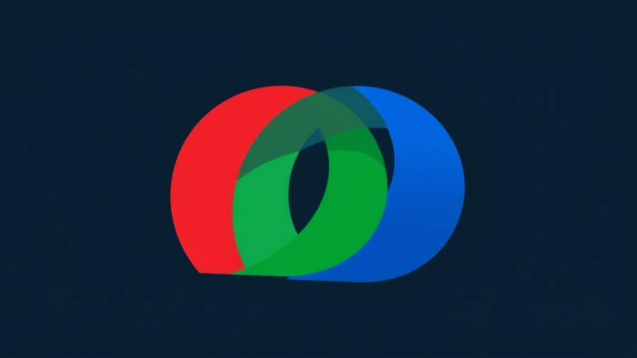 Stylized abstract logo with arcs, modern design, colorful