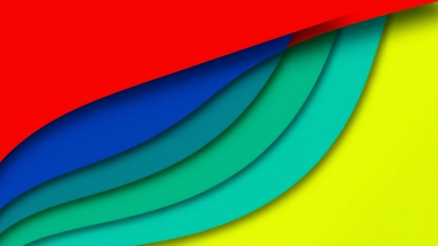 Colorful abstract design with arched stripes in Guitari Baro African music style.