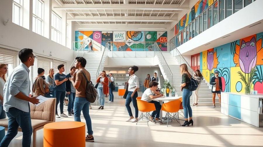 UNDP Innovation Hub at LASU, interior view with people engaging.