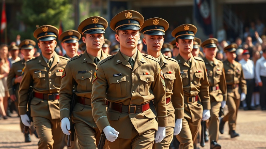 Military personnel during ceremonial event amid Mali fuel crisis
