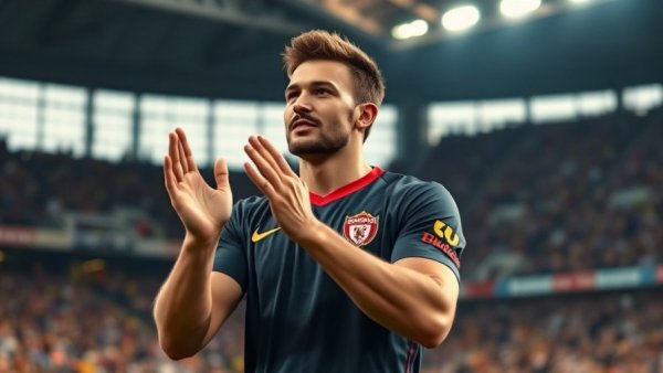 FIFA 2025 Awards African Footballers: Footballer clapping during a match.