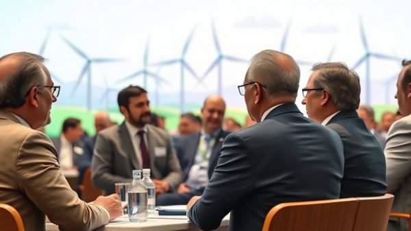 Global leaders at a clean energy summit discuss transitioning to sustainable energy solutions.