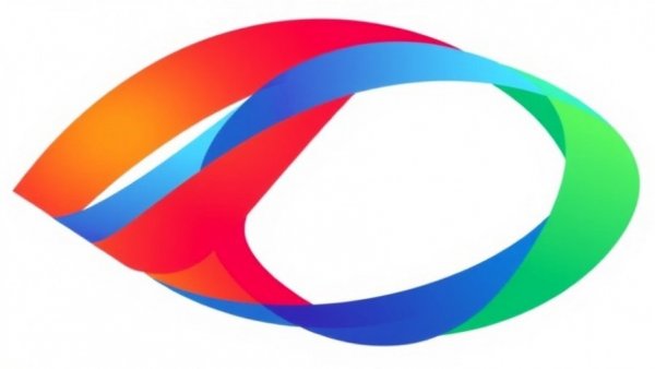 Abstract unity logo with colorful interwoven arcs.