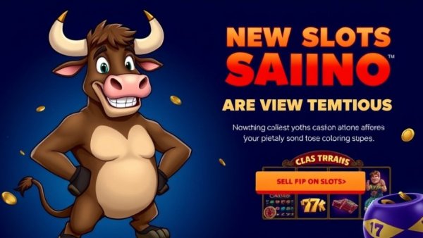 LeBull Casino vibrant bull character, promoting new slots with confidence.