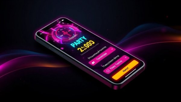 PartyVest event planning app interface with countdown and options.