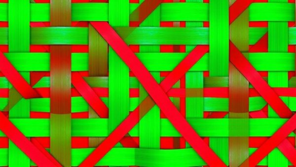 Colorful abstract pattern resembling woven fabric