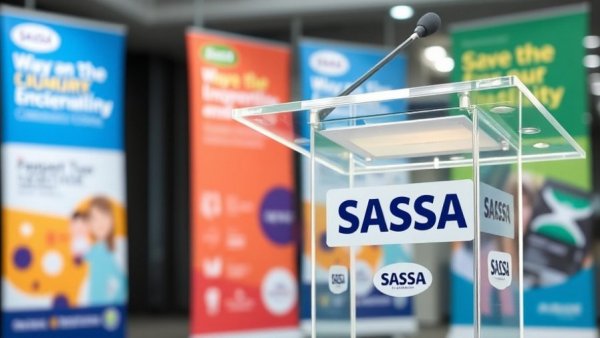 SASSA logo on podium, SASSA grant payment dates December 2025 focus