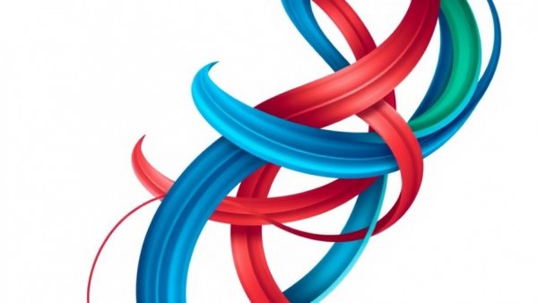 Colorful woven lines logo symbolizing Sudan grassroots mutual aid networks