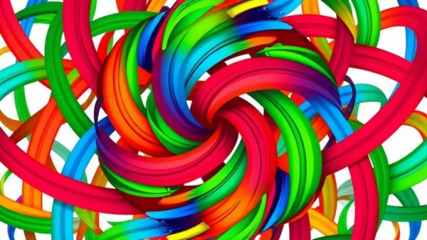 Colorful abstract design symbolizing interconnectedness