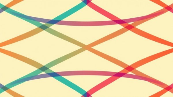 Colorful intersecting lines in abstract pattern