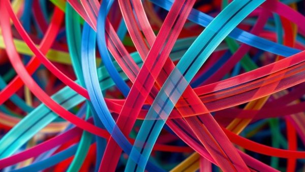 Abstract colorful lines, representing Ghana World Cup 2026.