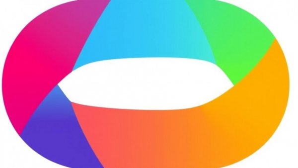 Colorful abstract logo with intersecting lines.