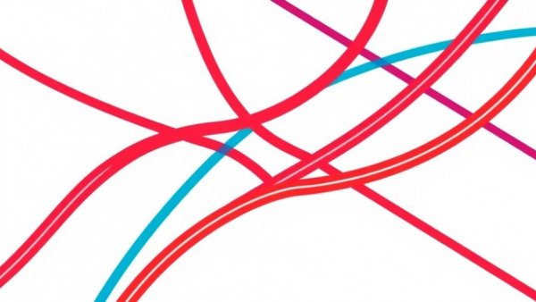 Abstract road network symbol for countries with best quality of roads.