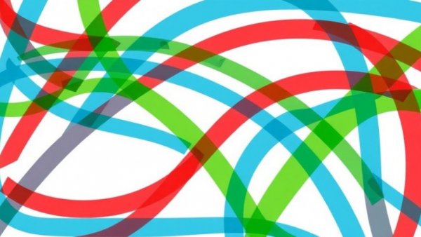 Colorful abstract arcs representing Nigeria AFCON squad 2025.