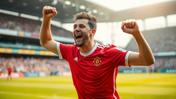Achraf Hakimi in red jersey celebrating at Africa Cup of Nations.