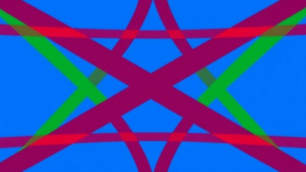Colorful geometric pattern with intersecting lines