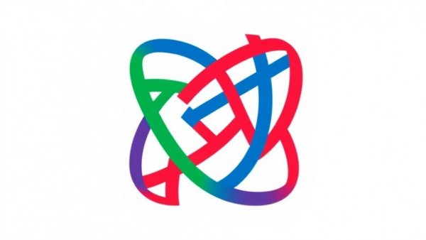 Abstract interwoven lines logo symbolizing unity and diversity for Uganda elections accountability.