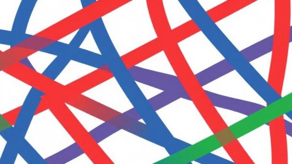 Abstract interwoven pattern symbolizes Uganda elections impact on global relations.