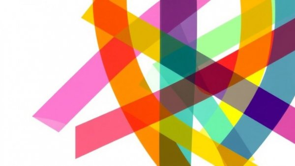 Abstract colorful lines representing unity and collaboration.