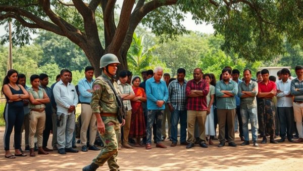 Yelwata massacre charges Nigeria gathering under tree.