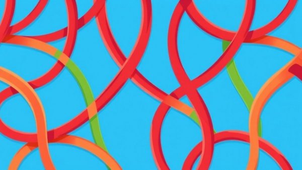 Abstract pattern with intertwined lines in Angola ITB Berlin 2026.