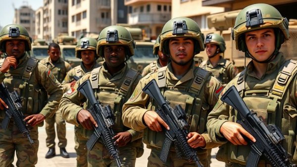 South Africa deploys troops amid organized crime concerns, soldiers prepare.