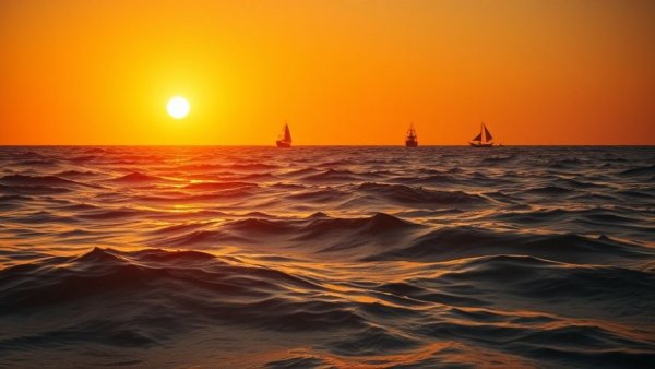 Golden hour waves highlight climate imbalance impacts Africa.