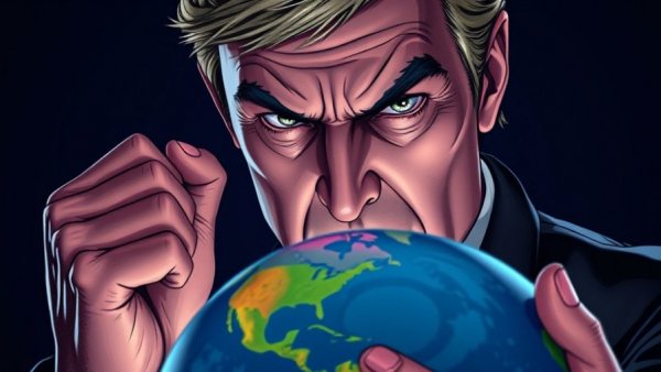 Trump Congo Strategy Impact on Africa illustration showing intensity and globe.