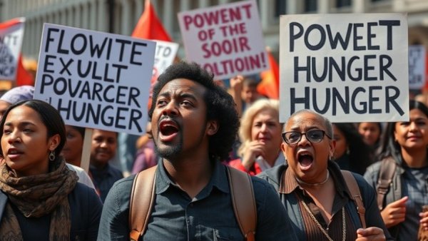 Protestors in Nigeria demand solutions to poverty and hunger