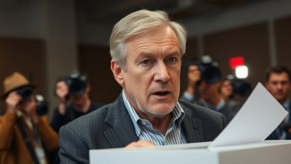 Liamine Zeroual voting in Algeria election with photographers present.