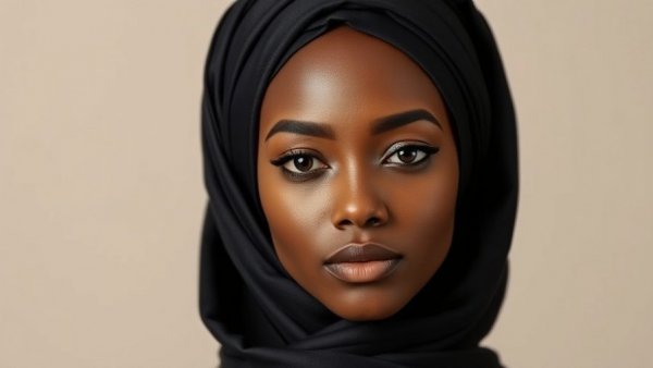 Portrait of a woman promoting generosity in Africa.